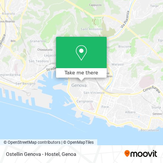 Ostellin Genova - Hostel map