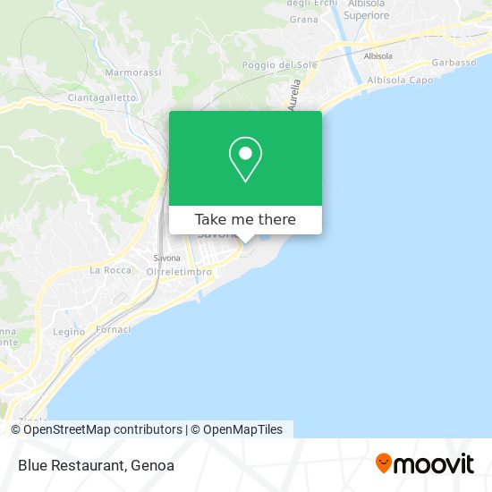 Blue Restaurant map