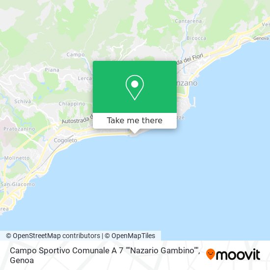 Campo Sportivo Comunale A 7 ""Nazario Gambino"" map