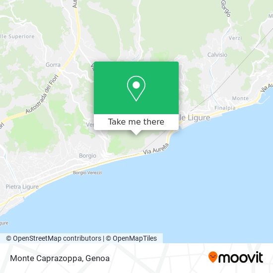 Monte Caprazoppa map