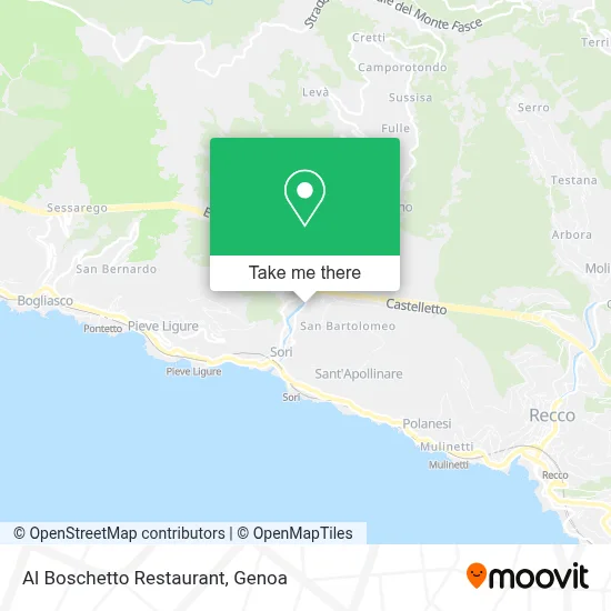 Al Boschetto Restaurant map