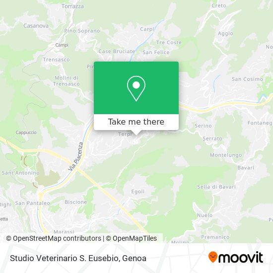 Studio Veterinario S. Eusebio map