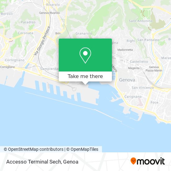 Accesso Terminal Sech map
