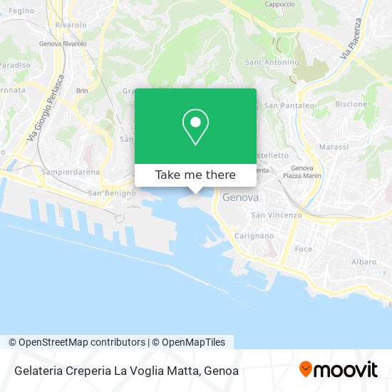 Gelateria Creperia La Voglia Matta map