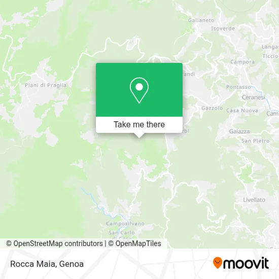 Rocca Maia map