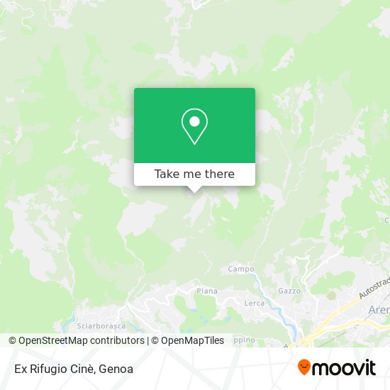 Ex Rifugio Cinè map