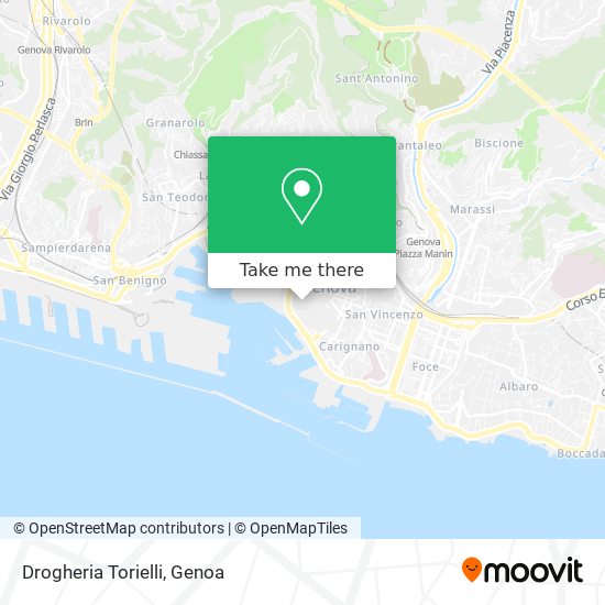 Drogheria Torielli map