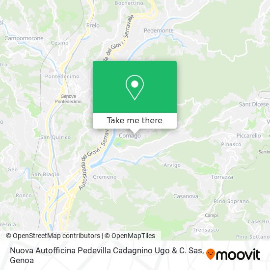 Nuova Autofficina Pedevilla Cadagnino Ugo & C. Sas map