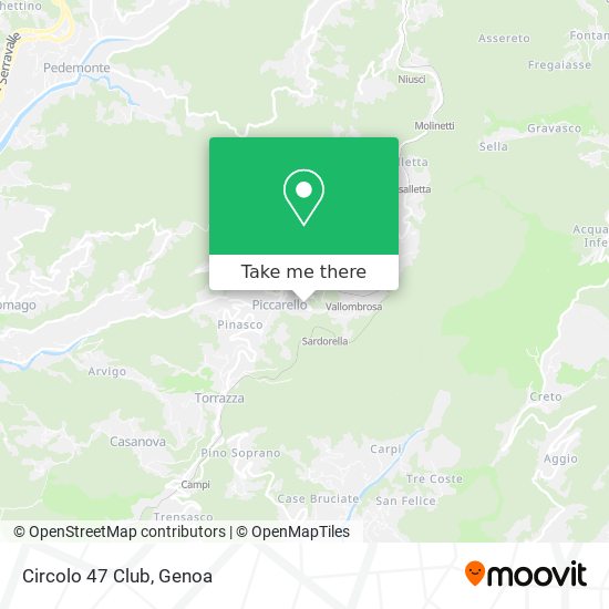Circolo 47 Club map