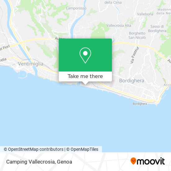 Camping Vallecrosia map