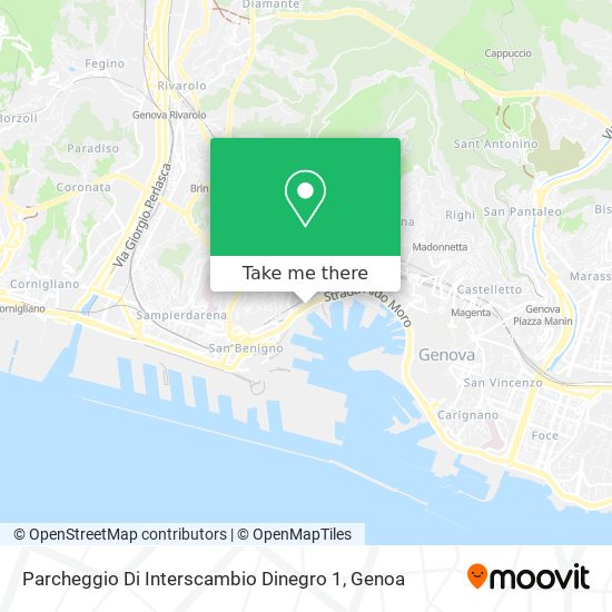 Parcheggio Di Interscambio Dinegro 1 map