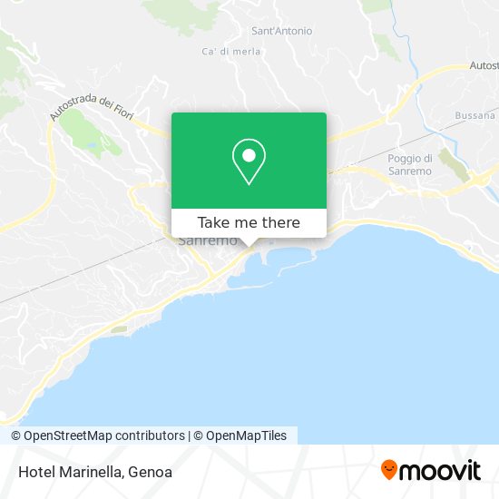 Hotel Marinella map