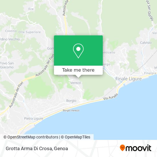 Grotta Arma Di Crosa map