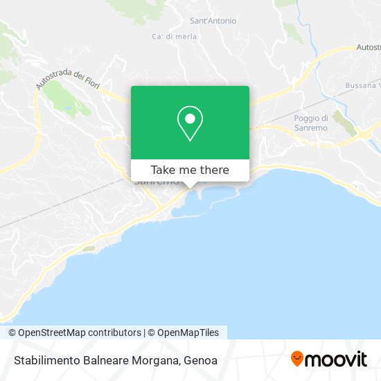 Stabilimento Balneare Morgana map
