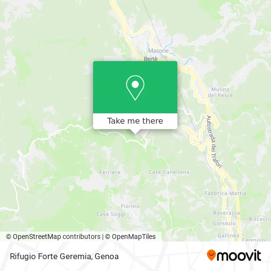 Forte Geremia Refuge map