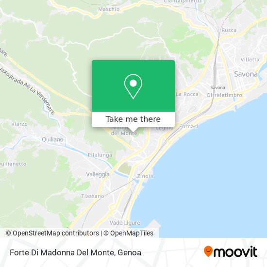 Forte Di Madonna Del Monte map