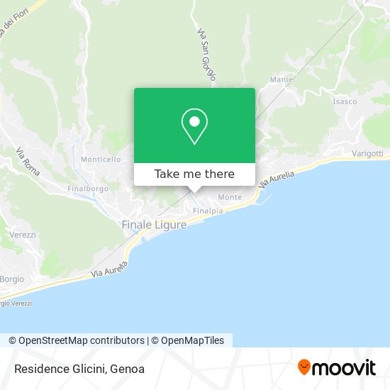 Residence Glicini map