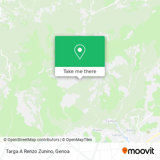 Targa A Renzo Zunino map