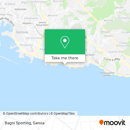 Bagni Sporting map