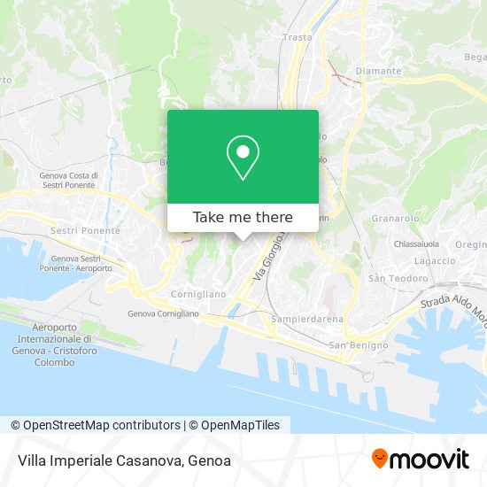 Villa Imperiale Casanova map