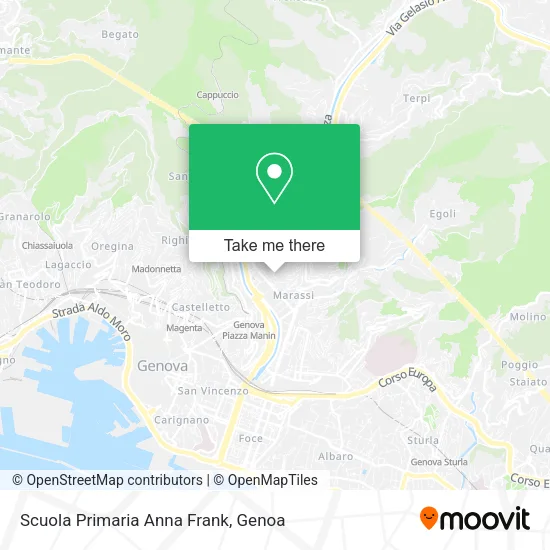 Scuola Primaria Anna Frank map