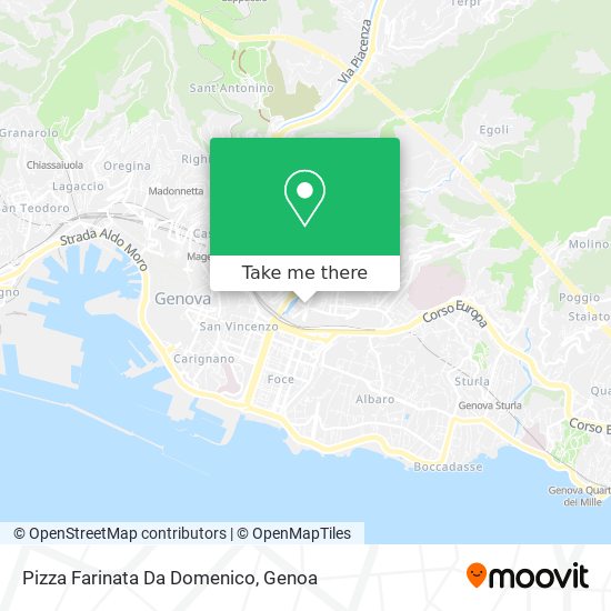 Pizza Farinata Da Domenico map