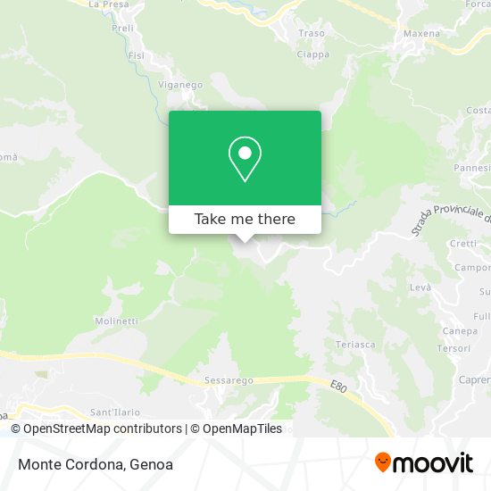 Monte Cordona map