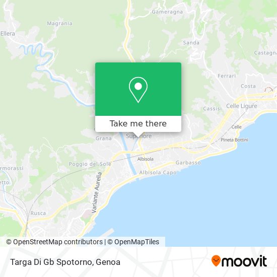 Targa Di Gb Spotorno map