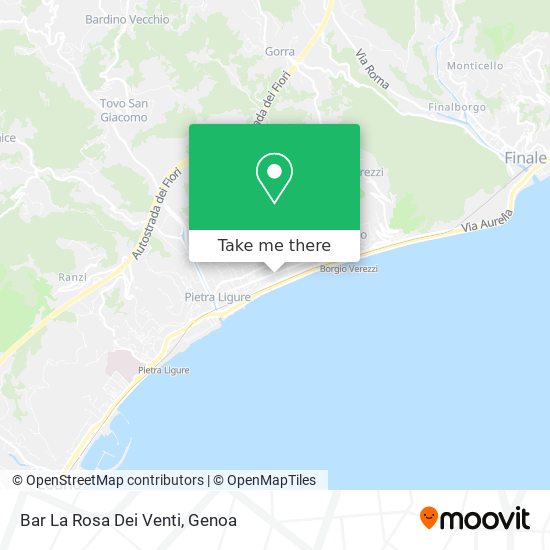 Bar La Rosa Dei Venti map