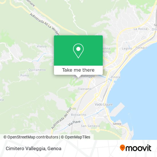 Cimitero Valleggia map
