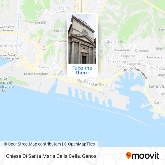 Chiesa Di Santa Maria Della Cella map