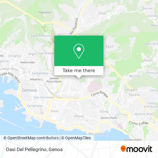Oasi Del Pellegrino map