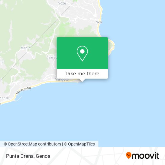 Punta Crena map