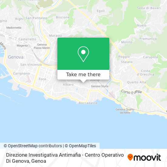 Direzione Investigativa Antimafia - Centro Operativo Di Genova map