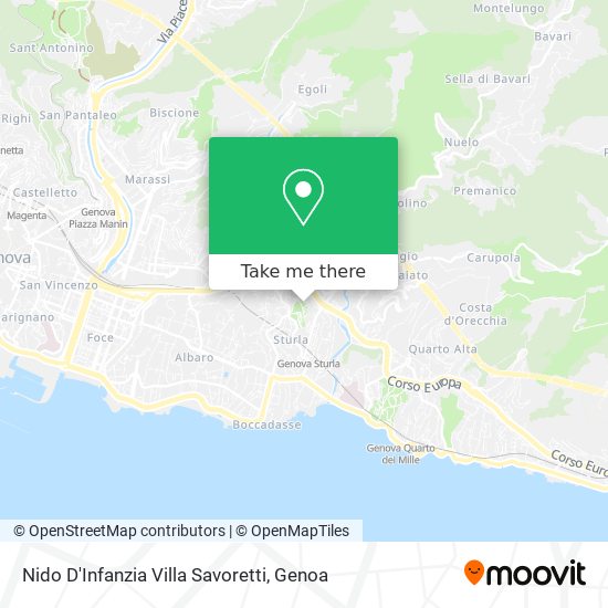 Nido D'Infanzia Villa Savoretti map
