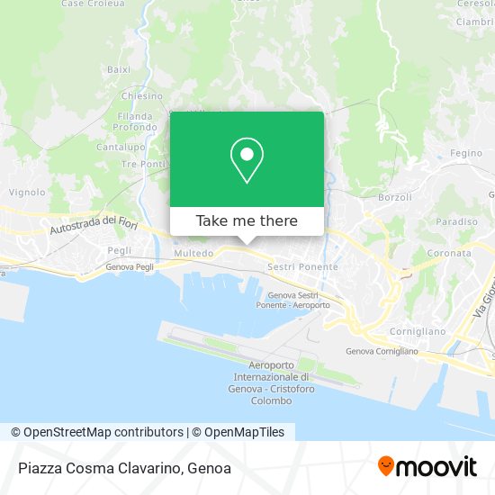 Piazza Cosma Clavarino map