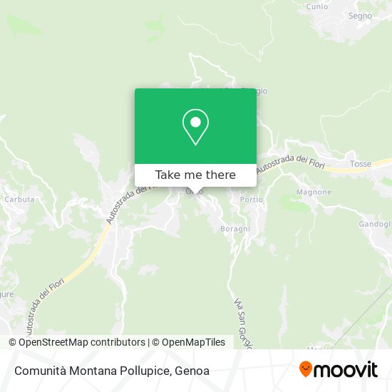 Comunità Montana Pollupice map