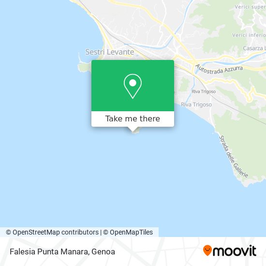 Falesia Punta Manara map