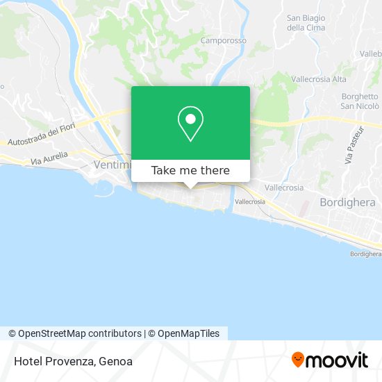 Hotel Provenza map