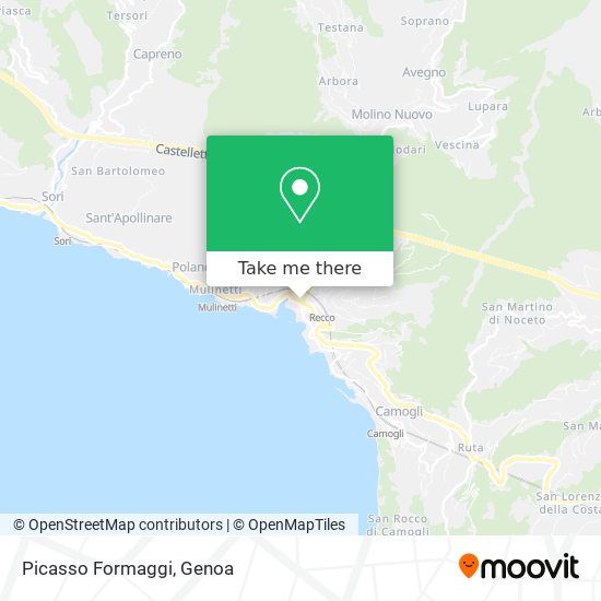 Picasso Formaggi map