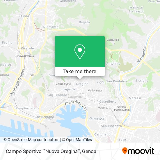 Campo Sportivo ""Nuova Oregina"" map