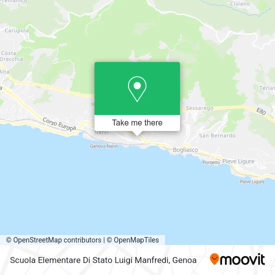 Scuola Elementare Di Stato Luigi Manfredi map