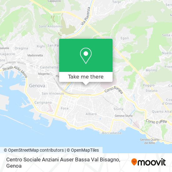 Centro Sociale Anziani Auser Bassa Val Bisagno map