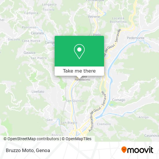 Bruzzo Moto map