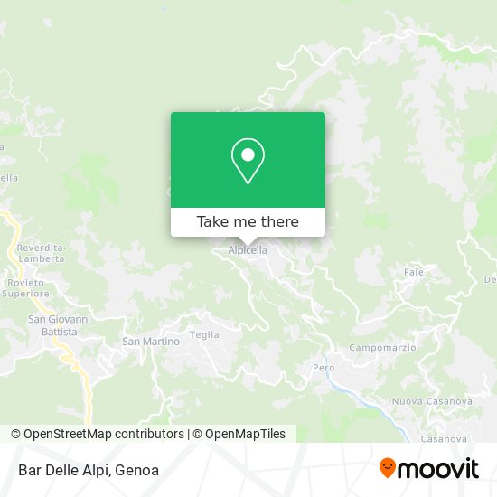 Bar Delle Alpi map