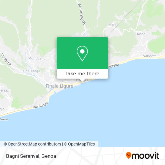 Bagni Serenval map
