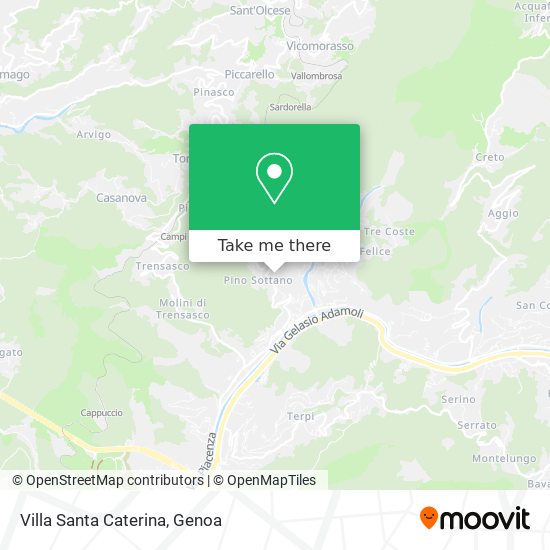 Villa Santa Caterina map