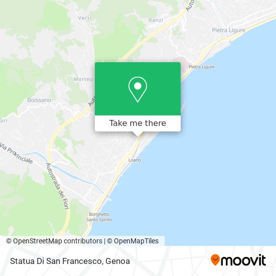 Statua Di San Francesco map