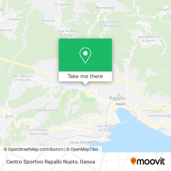 Centro Sportivo Rapallo Nuoto map