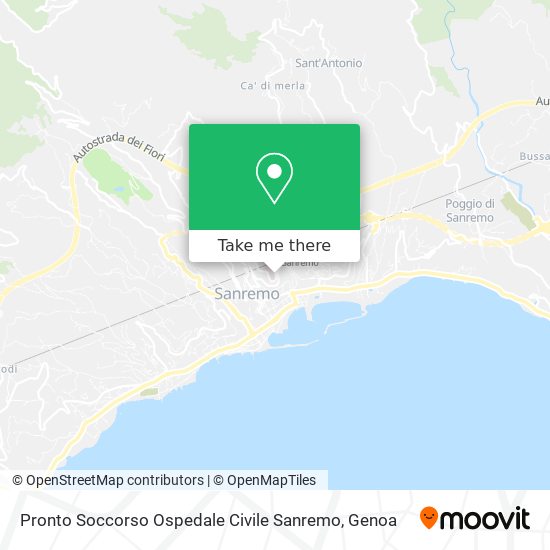Pronto Soccorso Ospedale Civile Sanremo map
